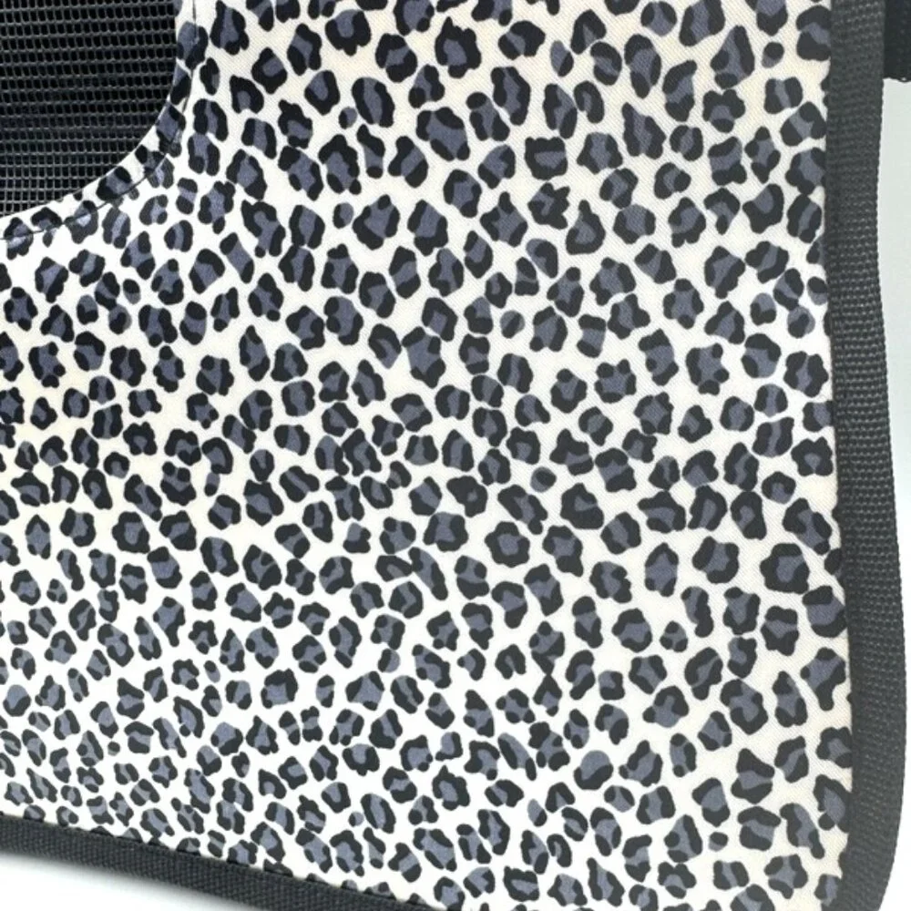 Dog Cat Carrier Animal Print Soft Sided Pets Portable Folding Polyester Bag